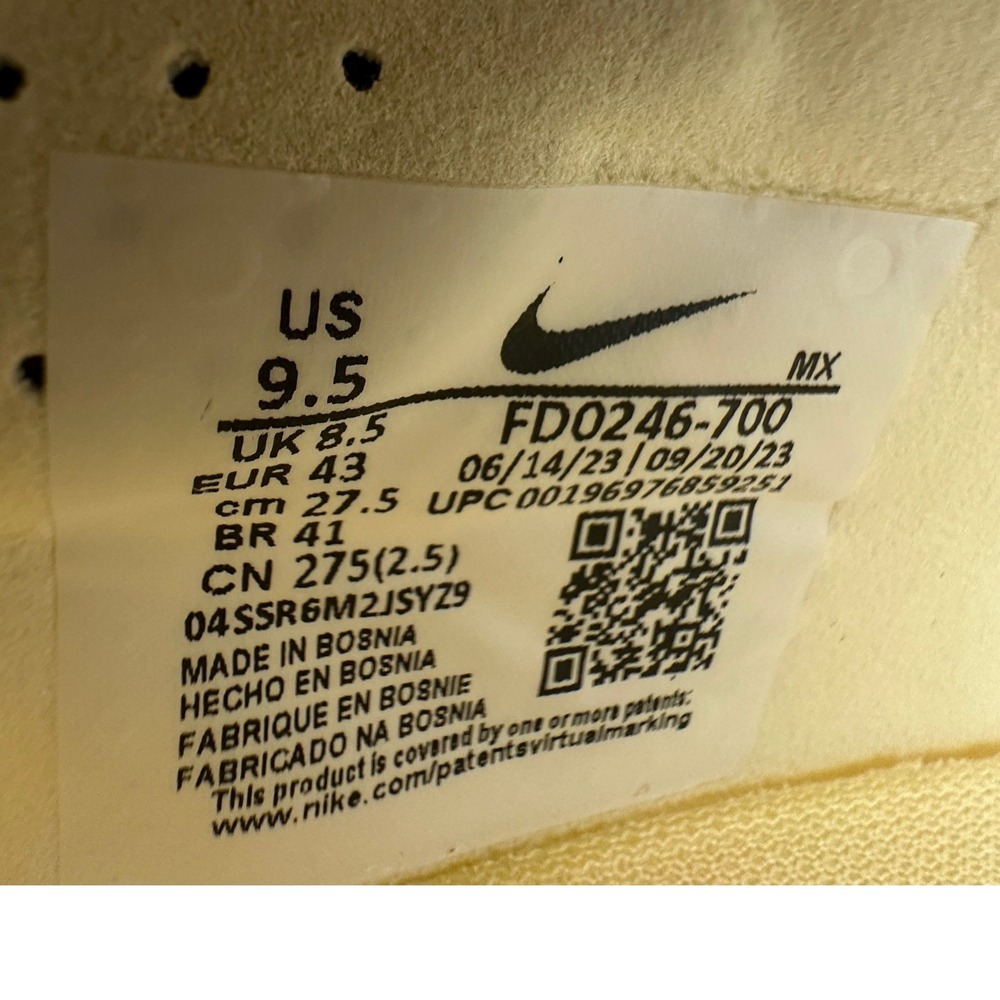 Nike Soccer Cleats Mens 9.5 Yellow Flyknit Elite SG-Pro Anti-Clog NEW FD0246-700 - Picture 8 of 8